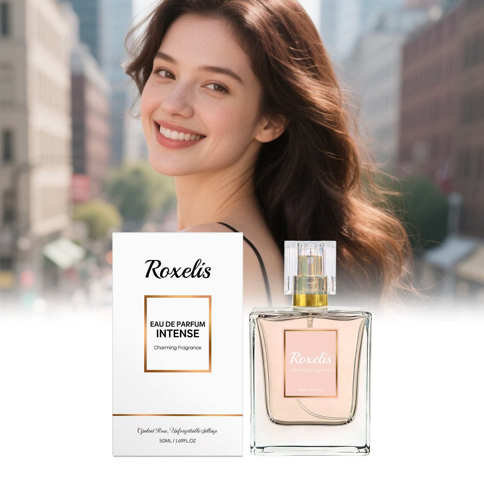 Perfume Fragrance Rose - Spray Aromático de Rosa y Vainilla,