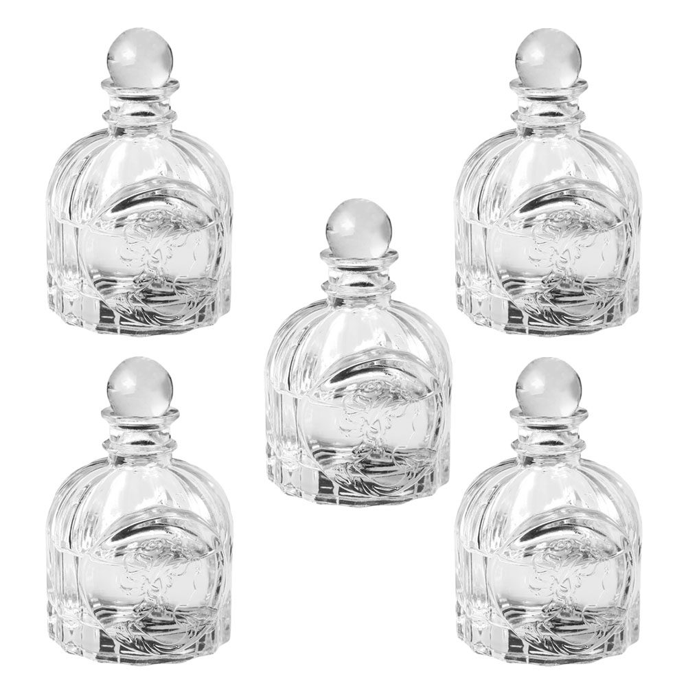 Perfume Aroma Fragrance - 5 juegos de botellas transparentes de