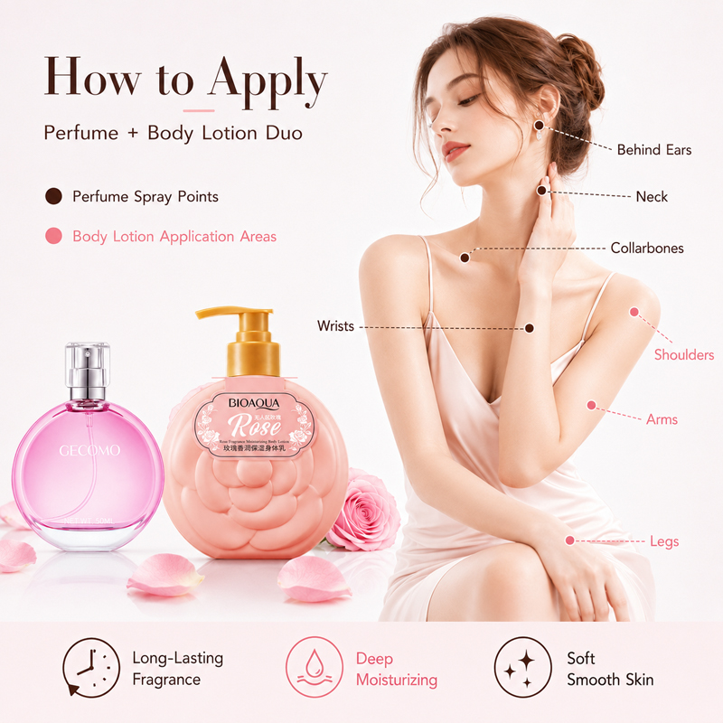 Set de Perfume GECOMO para Muj - Women'S Perfume Rose Fragrance reseña y precio